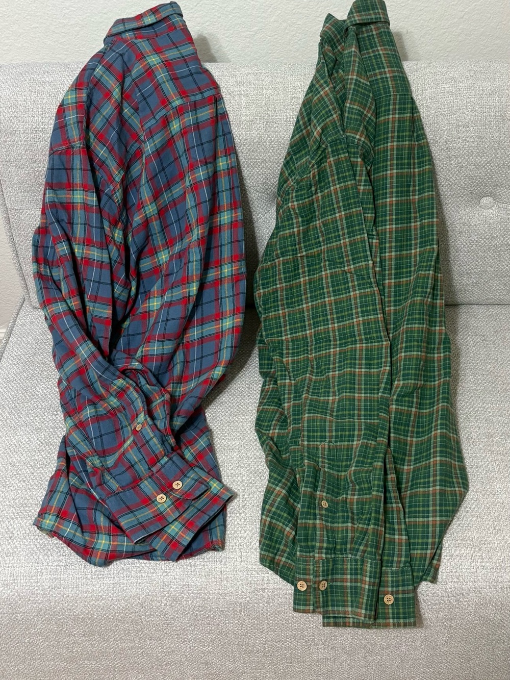 Over Under The Woodsman Plaid Flannel BUNDLE TWO SHIRTS Size XL